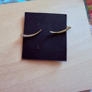 Uncommon James Gold and Cubic Zirconia Climber Earrings